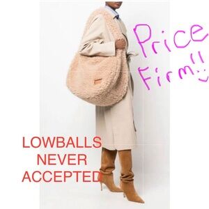 BNWT Rokh Oversized Faux Fur Shoulder Bag GORGEOUS! SO SOFT! Price Firm